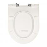 Rak Ceramics Harmony/Moon Soft Closing Toilet Seat & Cover White - HARSEATSC