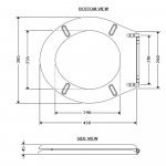 Galassia Ethos Standard Close Toilet Seat & Cover Black GAL-8482-NE