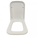 Kartell K-VIT Genoa Square Soft Close Toilet Seat & Cover White Gloss GEN005SQ