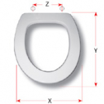Globo Amica Replacement Toilet Seat Polyester Resin S309P01/D