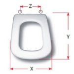 GSG Ruby Replacement Toilet Seat & Cover Polyester Resin S453P02/D