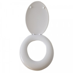 Hatria Sculture Standard Close Toilet Seat & Cover White 00Y0I501