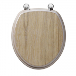 Ideal Standard Reflections Traditional Toilet Seat, Limed Oak - E4590FH