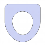 Jacuzzi Natura/Medina Standard Close Replacement Toilet Seat & Cover Lacquered Wood CH-VER-MED