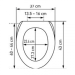 Kan2001 Heavy Duty Toilet Seat & Cover Plastic Hinge