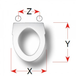 Kerasan Biblos Replacement Toilet Seat Polyester Resin S328P01