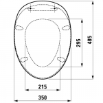 Laufen Alessi Soft Close Toilet Seat & Cover White 8.9297.1.000.000.1