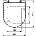 Laufen Kartell Standard Close Toilet Seat And Cover White 8.9133.0.000.000.1