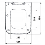 Laufen Palace Soft Close Toilet Seat & Cover White H8917013000001