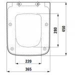 Laufen Palace Standard Close Toilet Seat & Cover White  8.9170.0.300.000.1 - H8917003000001