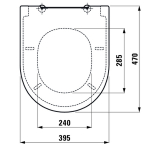 Laufen The New Classic Soft Closing Toilet Seat & Cover White H8918510000001