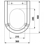 Laufen Vienna Standard Toilet Seat And Cover 8924700000001