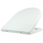 EuroShowers ONE Long D Soft Close Toilet Seat & Cover White 88310