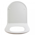 Euroshowers Long D Slimline Soft Close Toilet Seat & Cover White 87610