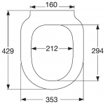 Noken Arquitect Standard Close Toilet Seat & Cover White N390000040