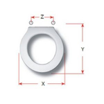 Olympia Crono Replacement Toilet Seat Polyester Resin S350P01