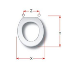 Olympia Merkur Replacement Toilet Seat Polyester Resin S490P49