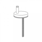Pressalit 3 708 Uniflex Top Fix Toilet Seat Hinge Set D38999