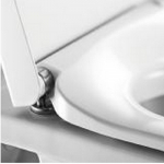 Pressalit 3 Soft Close With Lift-Off Top Fixing Toilet Seat & Cover White 684000-D77999