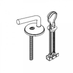 Pressalit 300+ Top Fix Toilet Seat Hinge Set DA9999