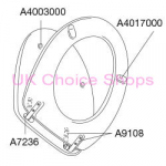 Pressalit 3000 190 Toilet Seat Lid Buffer White (Single) - A4003000