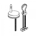 Pressalit 718 Universal Top Fix Toilet Seat Toggle Hinge Set D60999