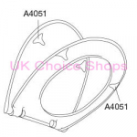 Pressalit Concordia Toilet Seat and Lid Buffer (Single)  - A4051