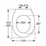 Pressalit ConCordia Soft Close With Lift Off Bottom Fixing Toilet Seat & Cover White 544000-D05999