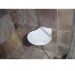 Pressalit Folding Shower Seat With Soft Close 412000 - White
