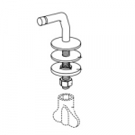 Pressalit Magnum 104 Bottom Fix Toilet Seat Hinge Set B33P999