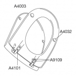 Pressalit Objecta D 172 Set Of Straps & Screws - A9109