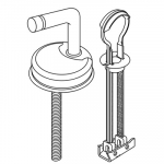 Pressalit Objecta D 172 Universal Top Fix Toilet Seat Toggle Hinge Set BQ6P999