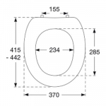 Pressalit Objecta Standard Close Bottom Fixing Toilet Seat & Cover White 54011-BA1999