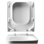 Pressalit Plan Standard Close Bottom Fixing Antibacterial Toilet Seat & Cover White 824000-DB6999