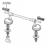 Pressalit Projecta D 879 Universal Institutional Hinge Set (Top Fix)- DC7999
