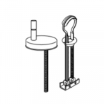 Pressalit Scandinavia Plus 758 Top Fix Toilet Seat Toggle Hinge Set BL6999