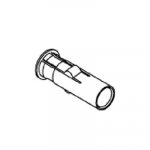 Pressalit T 2 316 End Bush, Barbed Long (Each) - A7223