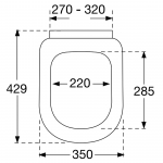 Pressalit 3 Soft Close With Lift-Off Top Fixing Toilet Seat & Cover White 684000-D77999