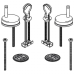 Pressalit Calmo 556 Top Fix Universal Flex Toggle Toilet Seat Hinge Set D02999