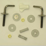Pressalit Bottom Fix Toilet Seat Hinge Set B33P999