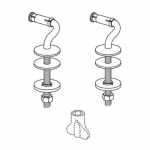 Pressalit Objecta 540/530 Fixed Hinge Set (Bottom Fix) - BL2