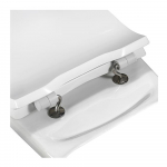 Pressalit Objecta Pro Polygiene Standard Close Bottom Fixing Toilet Seat & Cover White 990011-DF7999