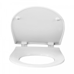 Pressalit Objecta Pro Polygiene Standard Close Top & Bottom Fixing Toilet Seat & Cover White 990011-DH4999