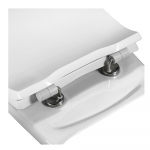 Pressalit Objecta Pro Polygiene Standard Close Top & Bottom Fixing Toilet Seat & Cover White 990011-DH4999