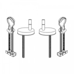 Pressalit Sway D 934 Top Fix Toilet Seat Universal Toggle Hinge Set BL6999