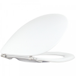 Pressalit 2000 Standard Close Bottom Fixing Toilet Seat & Cover White 124000-B13999