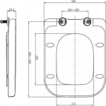 Pura Urban Soft Close Toilet Seat & Cover With Quick Release White S1010SCQRN