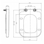 Pura Essence Soft Close Toilet Seat & Cover With Quick Release White S1010SCQRN