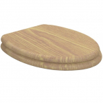 Pura Wyndham Soft-Close Chrome Hinge Toilet Seat & Cover OAK S10142-OSC
