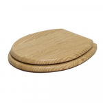 Pura Wyndham Soft-Close Chrome Hinge Toilet Seat & Cover OAK S10142-OSC